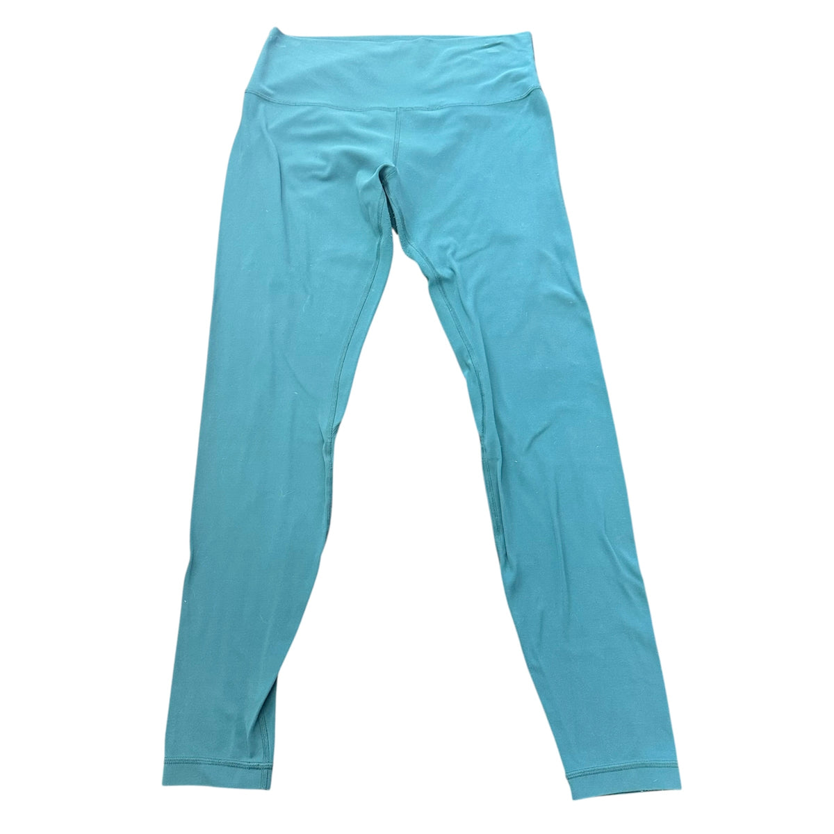 LULULEMON TEAL HIGH WAISTED 7/8 LEGGINGS 100 SIZE 10