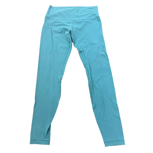 LULULEMON TEAL HIGH WAISTED 7/8 LEGGINGS 100 SIZE 10