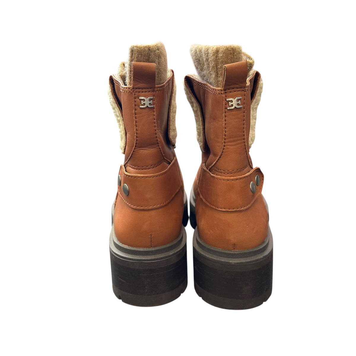 SAM EDELMAN LINDS ANKLE BOOTS BROWN 289 SZ 8.5