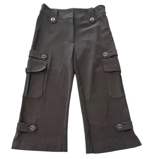 JOSEPH RIBKOFF BLACK CARGO CARPI PANTS 282 SZ 2