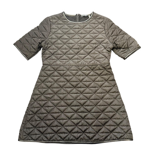 DOLCE CABO BLACK QUILTED MINI DRESS 100 SMALL