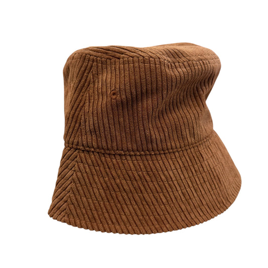 BROWN CORDUROY BUCKET HAT 100