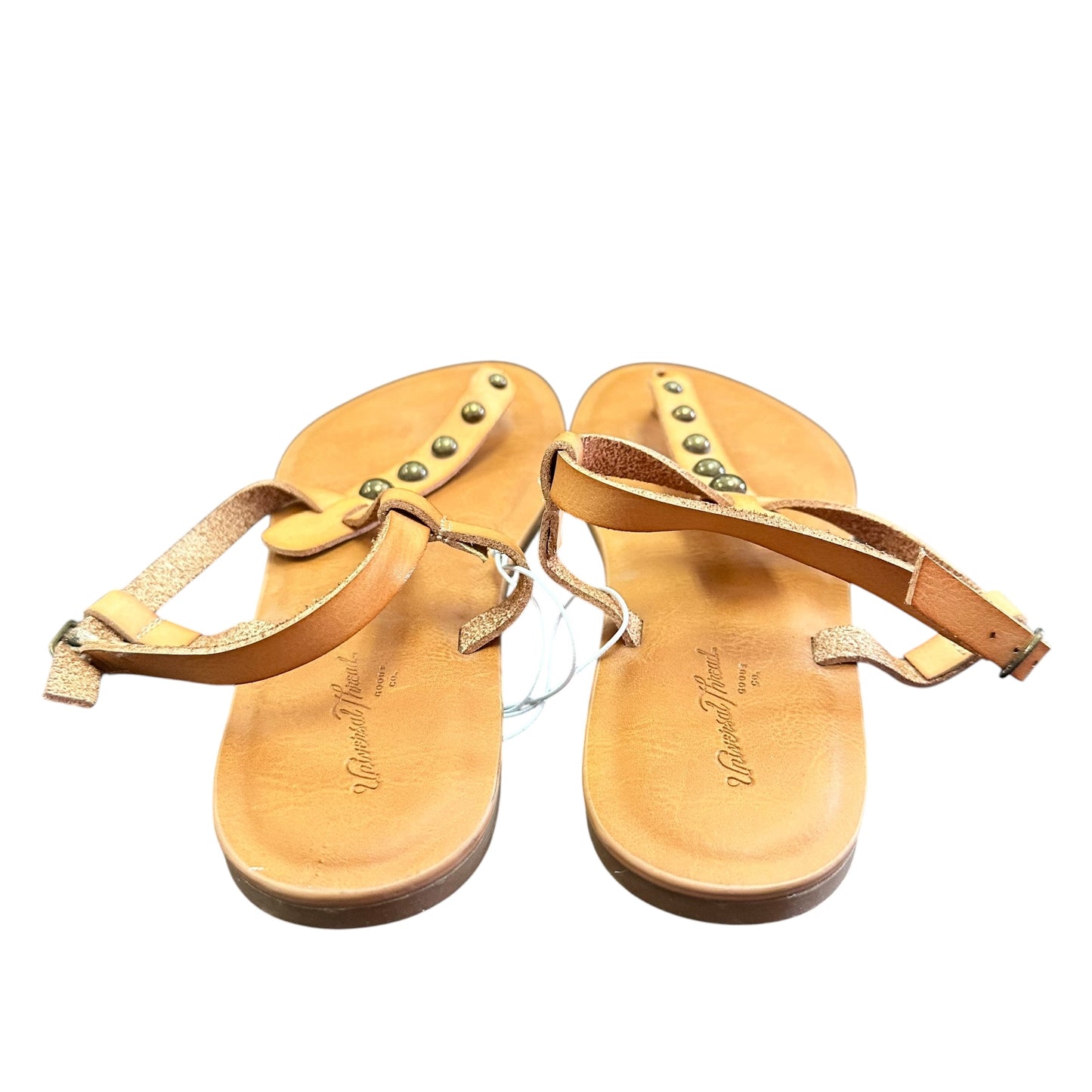 UNIVERSAL THREADS BROWN STUDDED SANDALS NWT 100 SZ 6.5