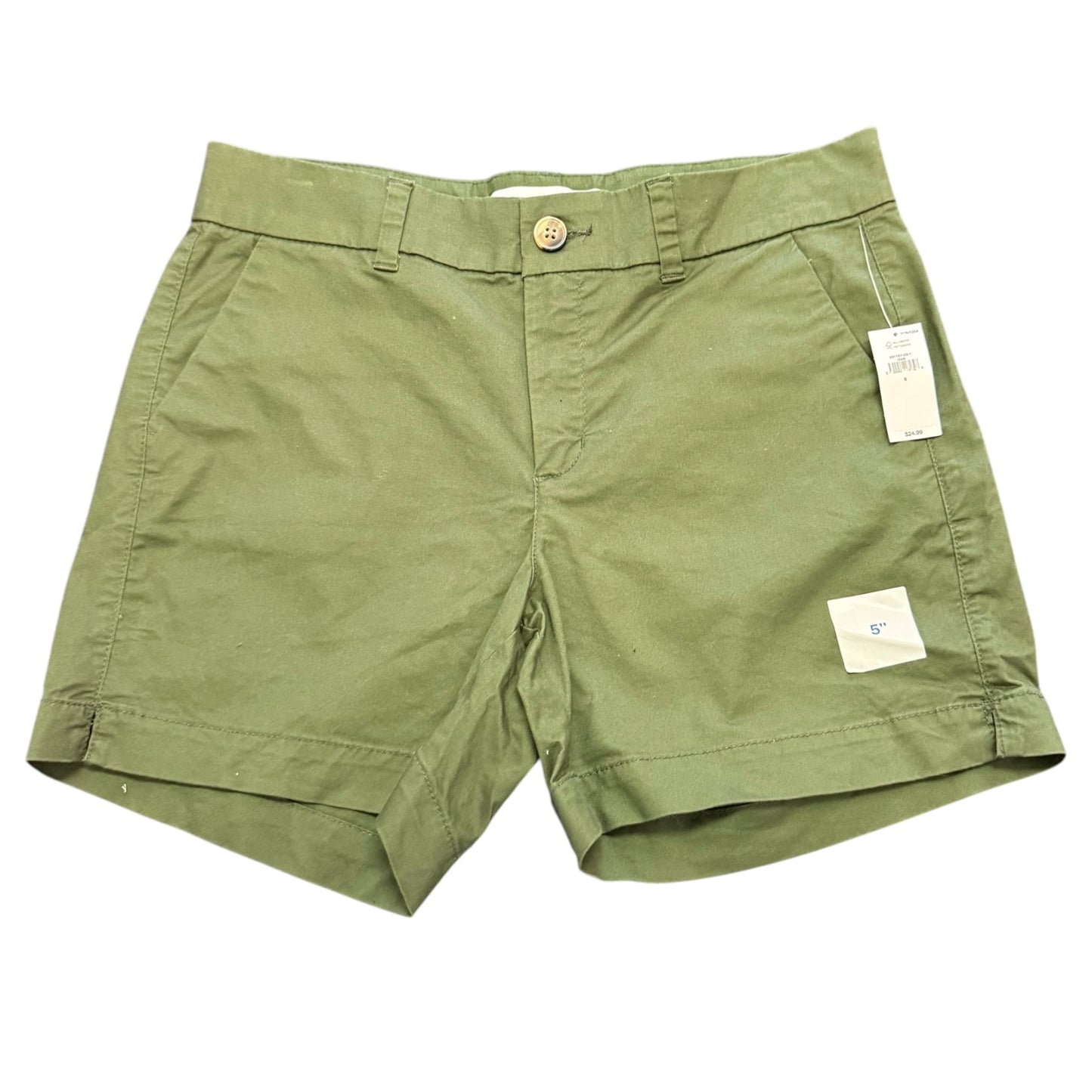 OLD NAVY GREEN EVERYDAY SHORTS 5 INCH NWT 100 SZ 6