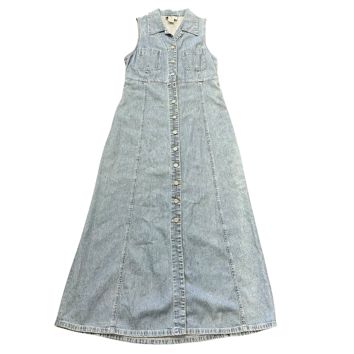 NY JEANS VINTAGE CHAMBRAY DENIM DRESS 100 SMALL