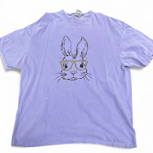 COMFORT COLORS PURPLE RABBIT TSHIRT 100 2XL