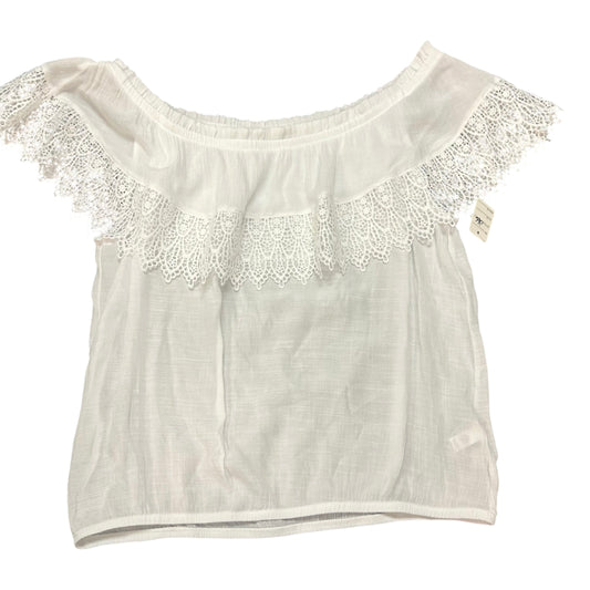 CATO WHITE CROCHET OFF SHOULDER BLOUSE 266 XL