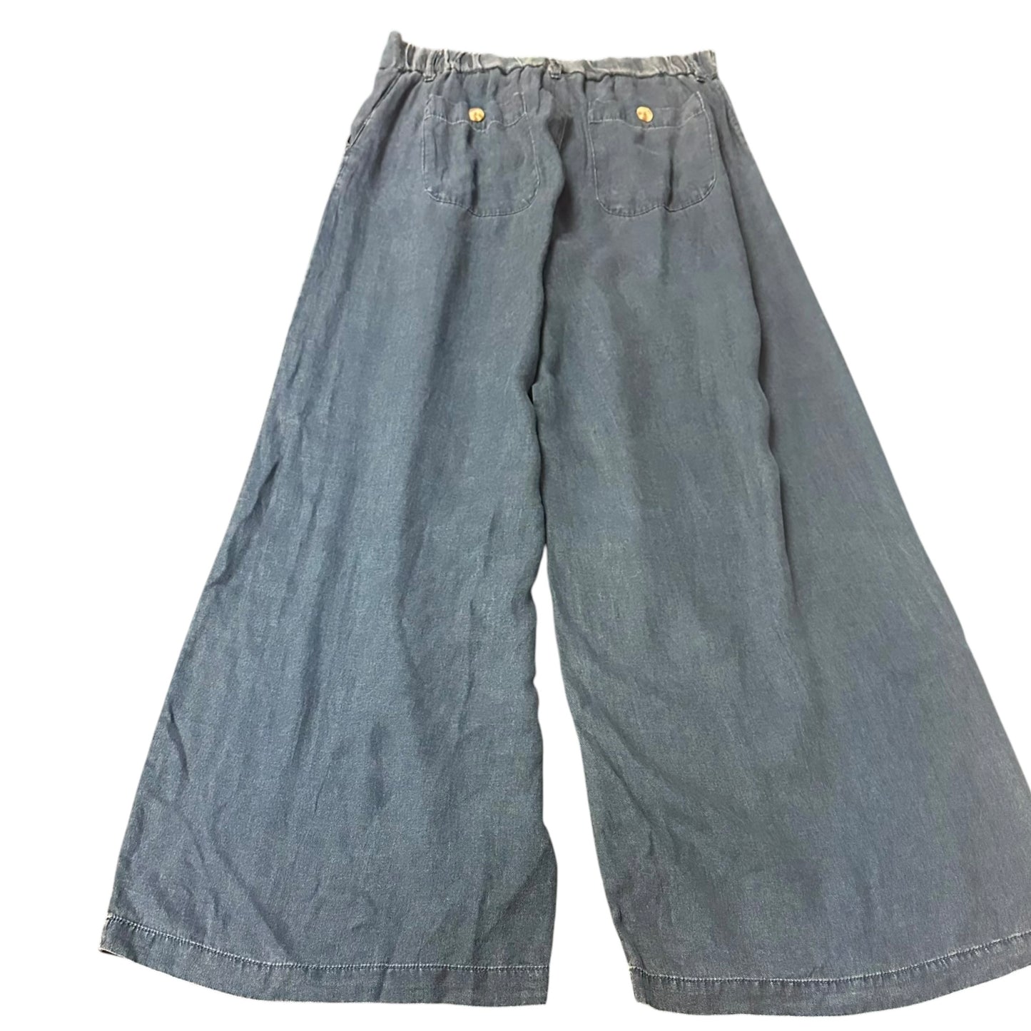 BLU PEPPER DENIM WIDE LEG TROUSERS NWOT 262 MEDIUM