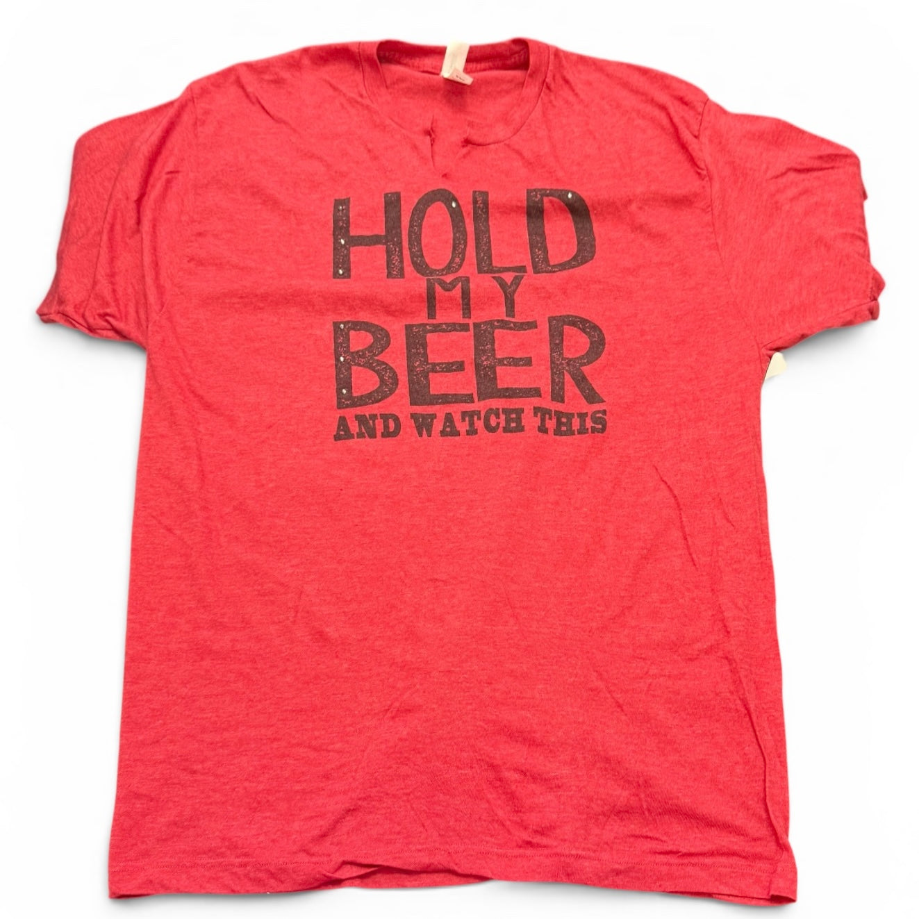 HOLD MY BEER RED TSHIRT 164 XXL