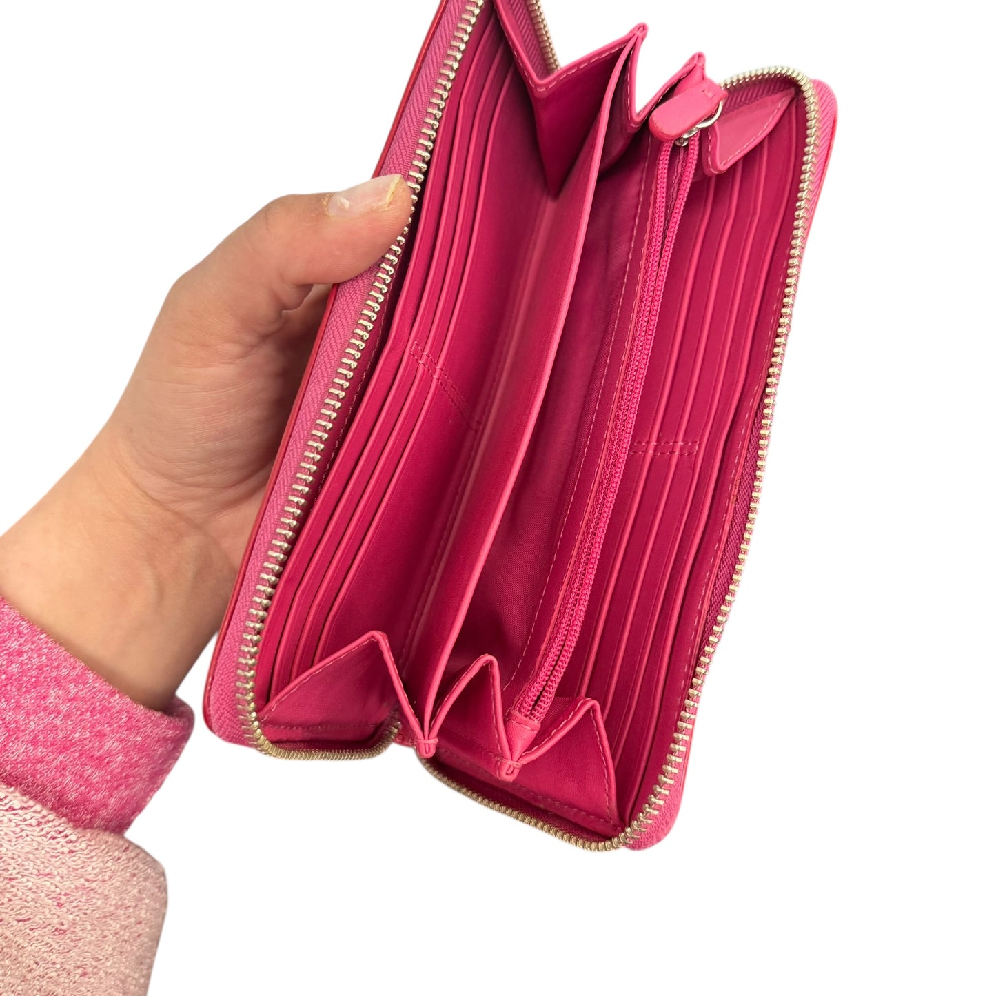 COACH RED PATENT LEATHER WALLET GRAMERCY COLLECTION LOGO C 258 OS