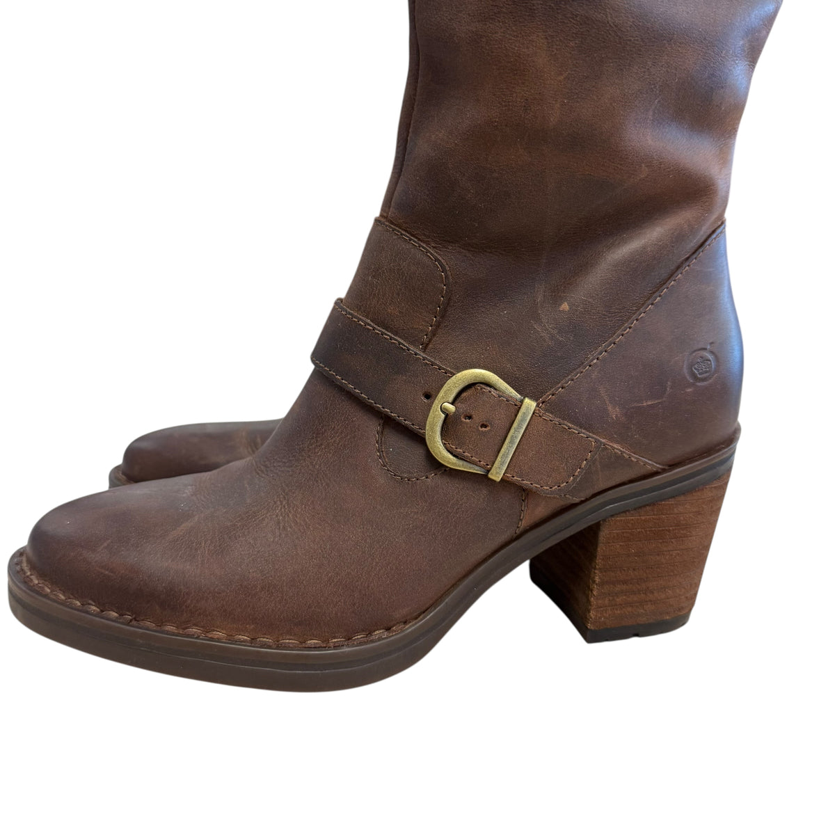 BORN BROWN LEATHER RIDING BOOTS NEW 251 SZ 8