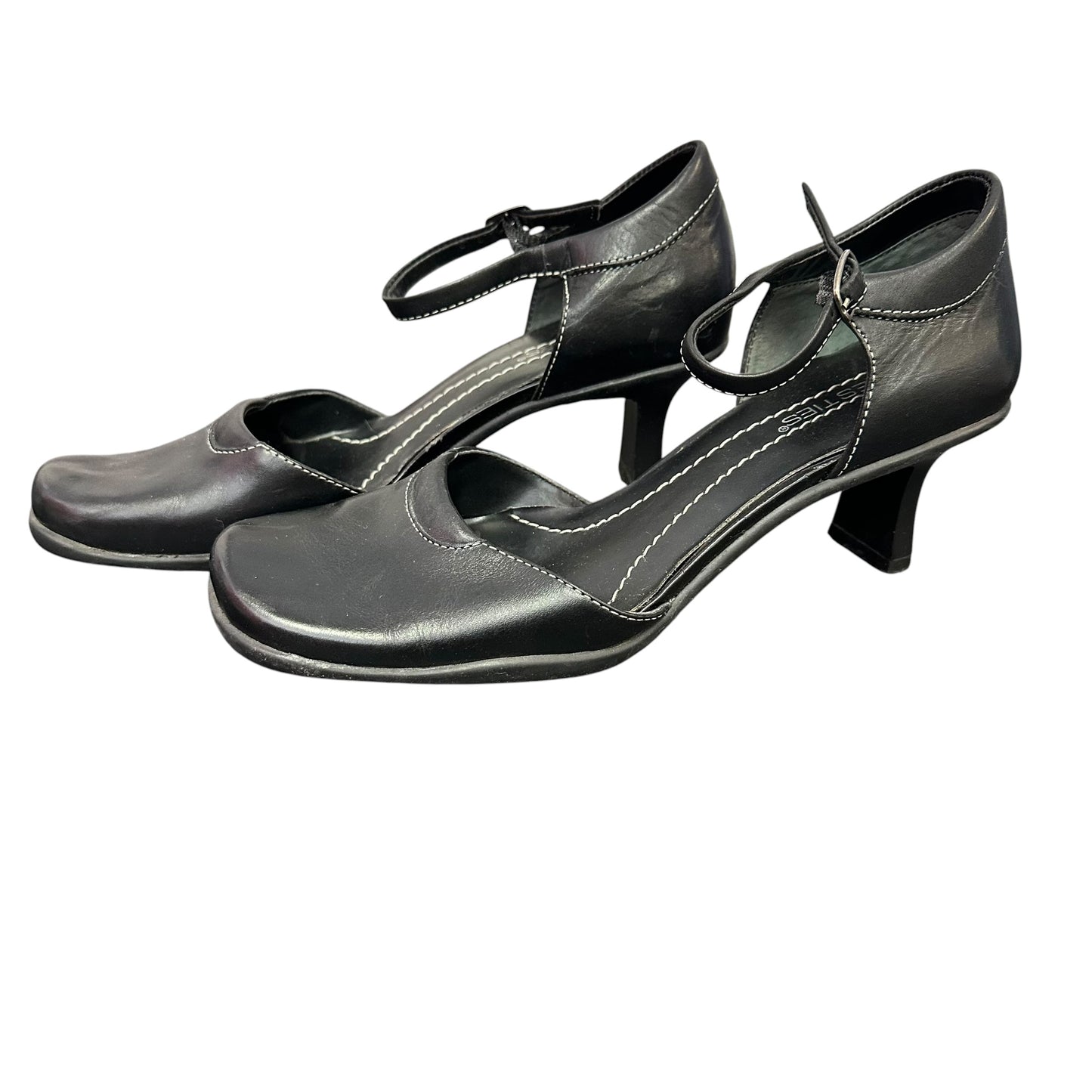WESTIES BLACK MARY JANE HEELS 44 SZ 6
