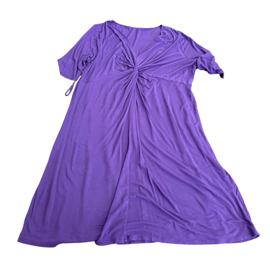 LANE BRYANT PURPLE KNOTTED DRESS 257 SZ 18/20
