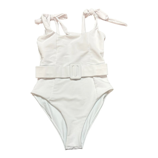 BEACH RIOT WHITE ONE PC SWIMSUIT 27 MEDIUM