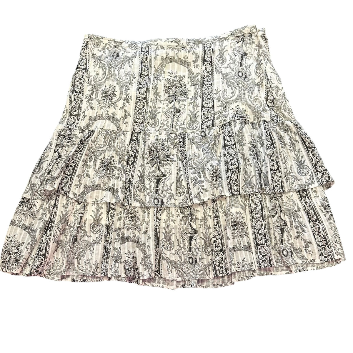 STETSON BLACK WHITE SKIRT 100% COTTON Y2K MEDIUM
