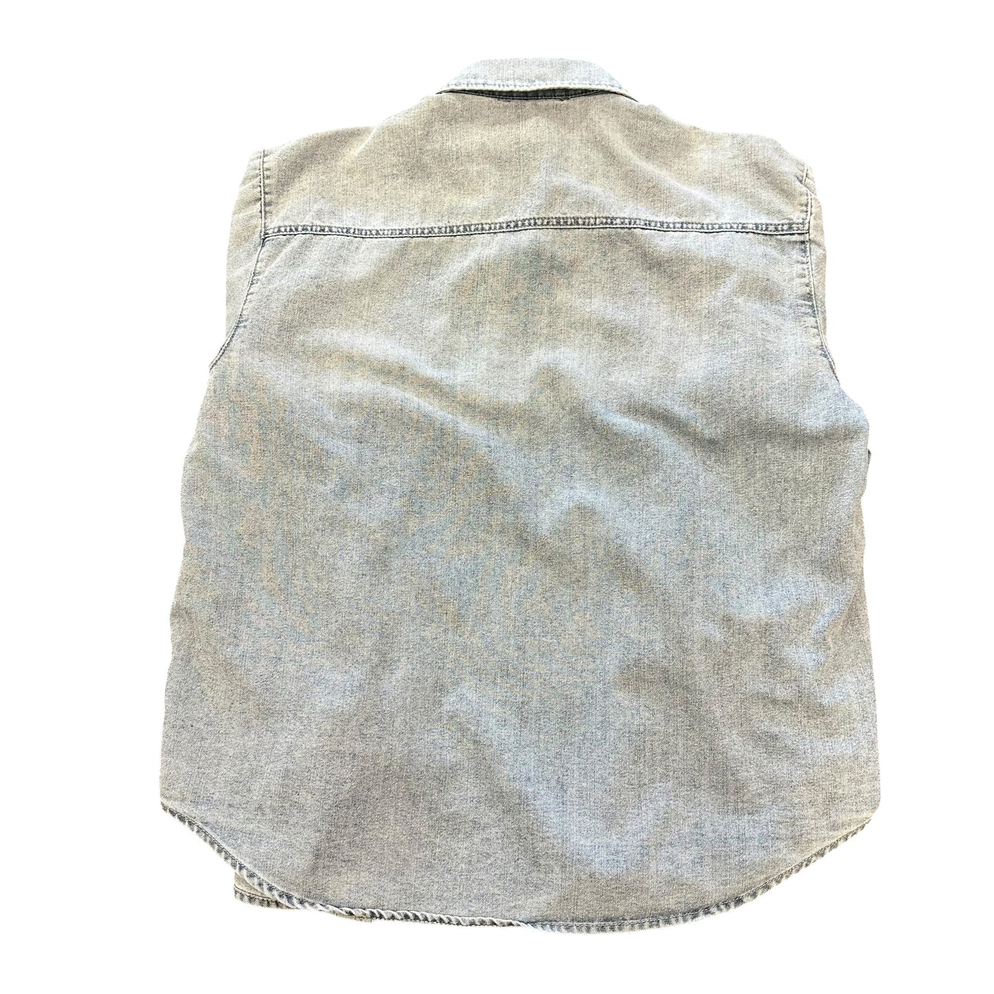 SEVEN BLUE JEAN BUTTON UP PEARL BUTTONS 39 MEDIUM