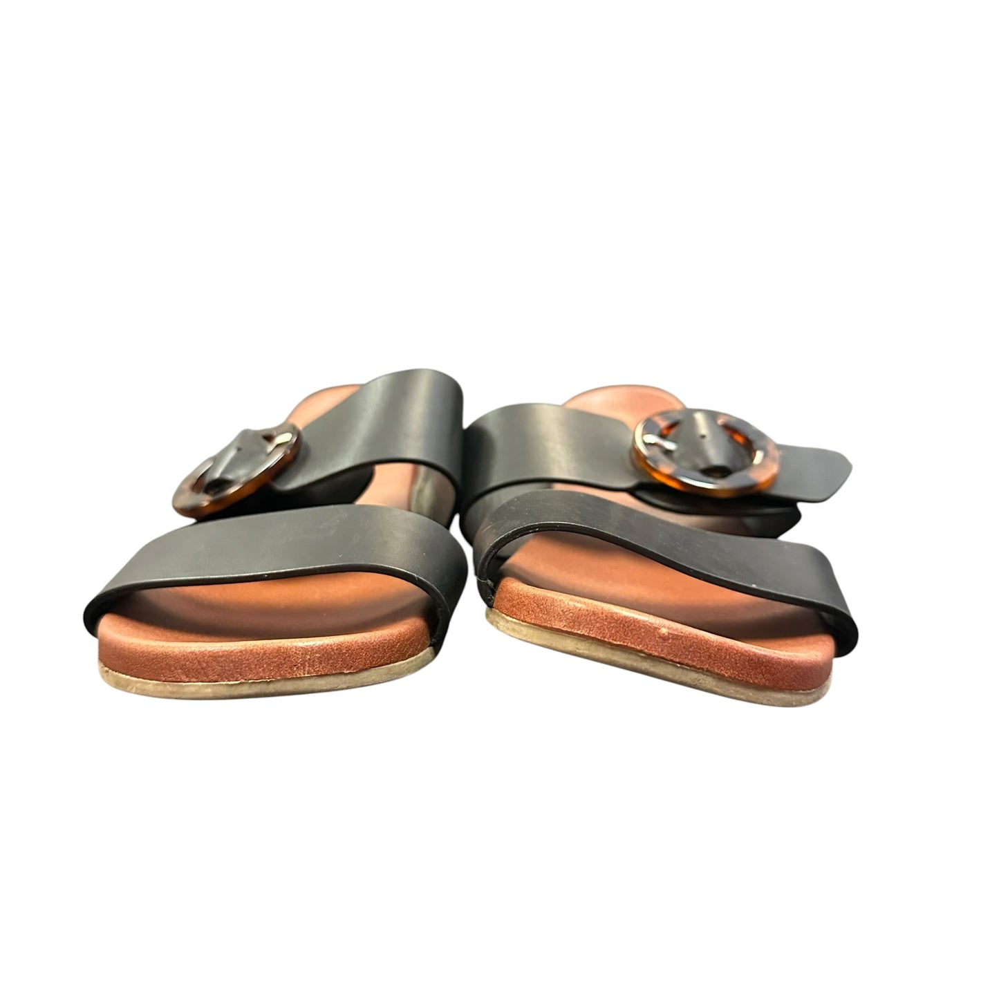 MIA BLACK DOUBLE STRAP SANDALS 169 SZ 7.5