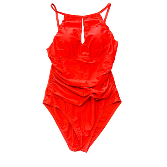 ELLEN TRACY RED SWIMSUIT 268 SZ 12
