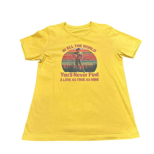 GEORGE STRAIT YELLOW T-SHIRT 196 MEDIUM