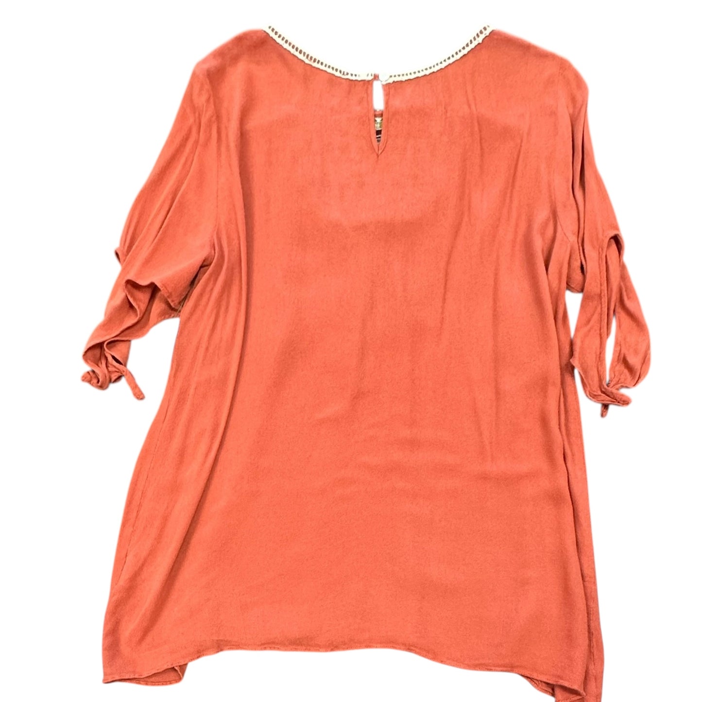 JODIFL ORANGE EMBROIDERED BLOUSE 241 MEDIUM