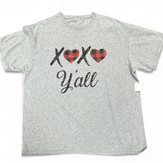 XOXO YALL GRAY TSHIRT 100 2XL