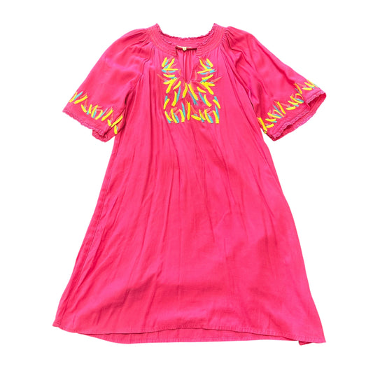 JODIFL PINK EMBROIDERED DRESS 158 MEDIUM