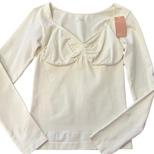FEELINGIRL BEIGE LONG SLEEVE COMPRESSION TOP NWT 282 LARGE