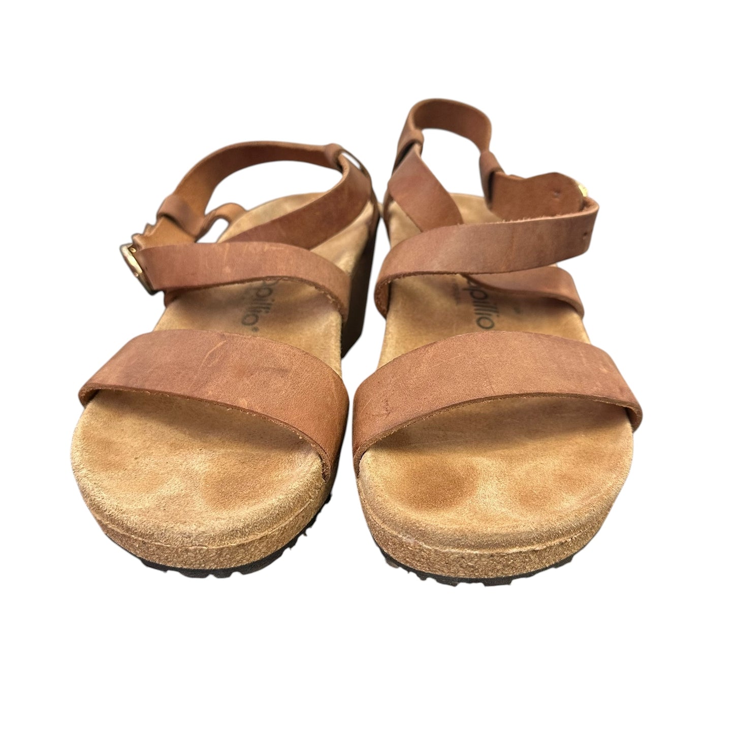 PAPOLLIO BROWN WEDGES 123 SZ 10