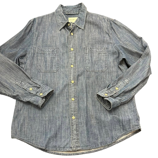 FEED & TARGET COLLAB DENIM BUTTON UP BLOUSE 100 LARGE