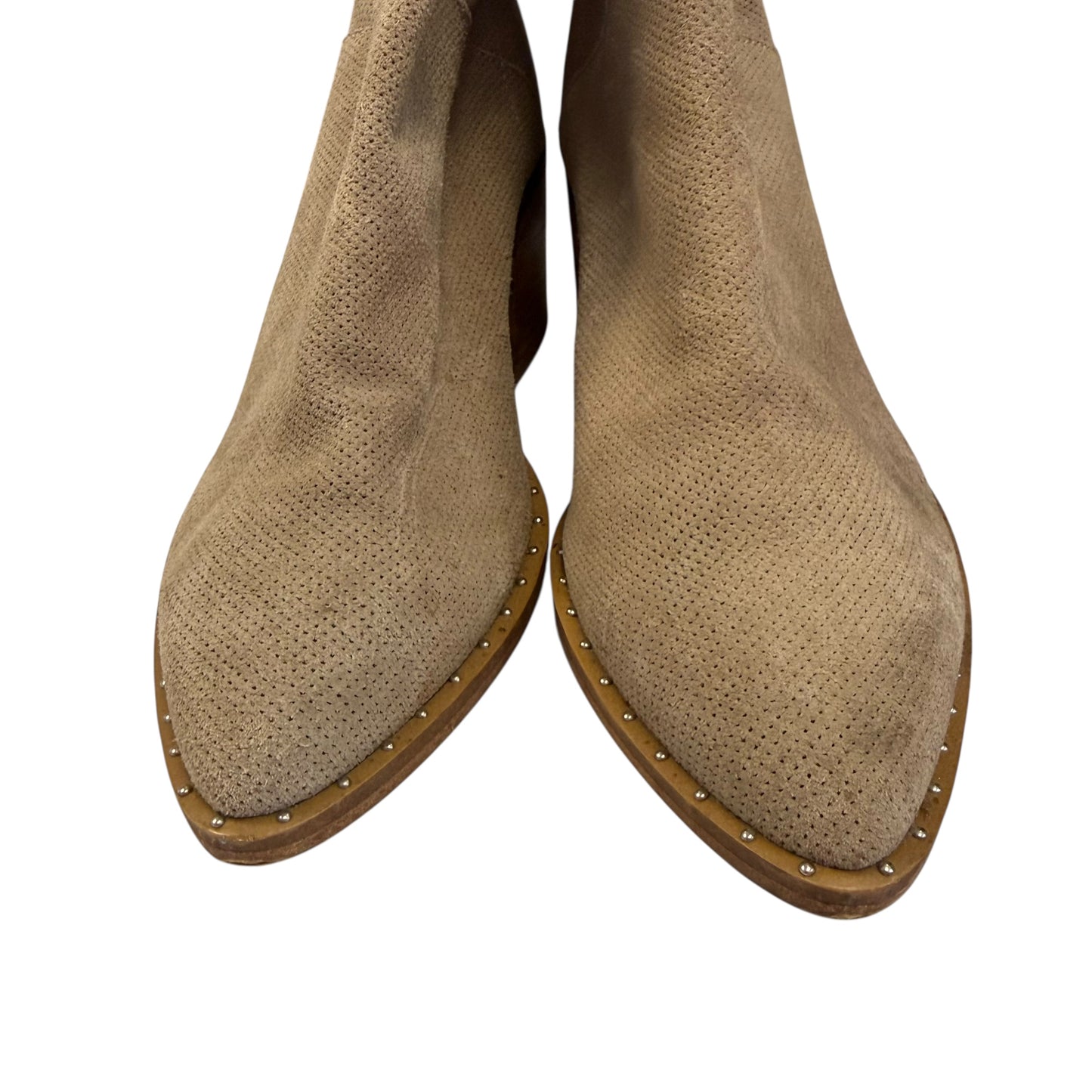 TREASURE & BOND FARRAH STUDDED TAN BROWN BOOTIES 100 SZ 8