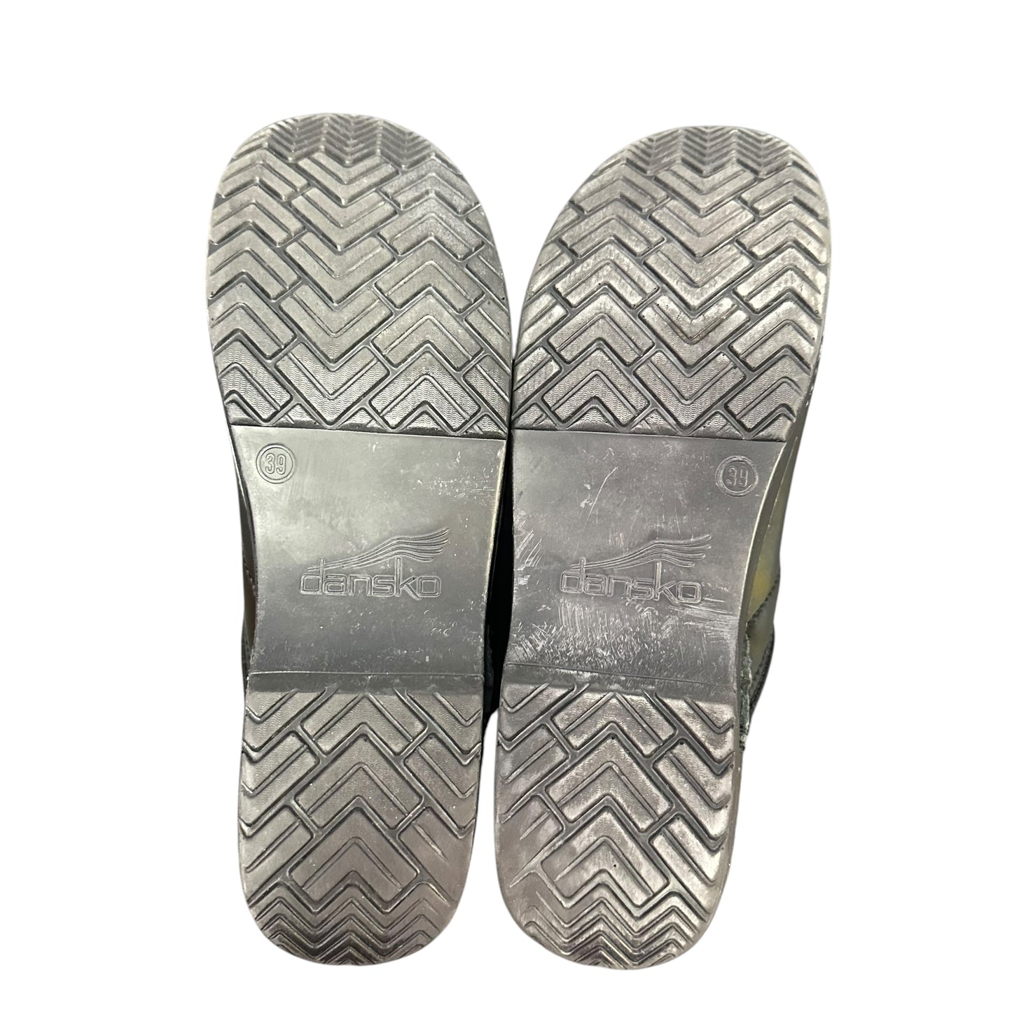 DANSKO PETROL PATENT IRIDESCENT CLOGS 262 SZ 8/8.5