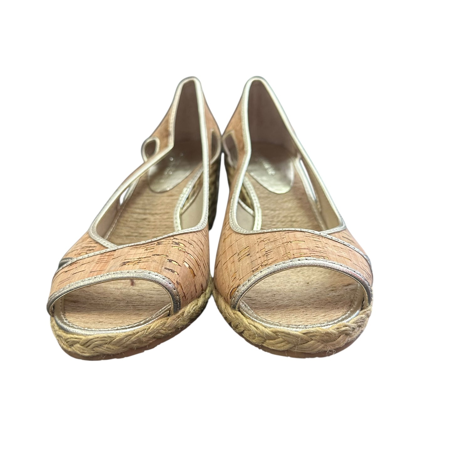 DONALD J PLINER CORRA CORK ESPADRILLE WEDGE SANDALS 276 SZ 9.5