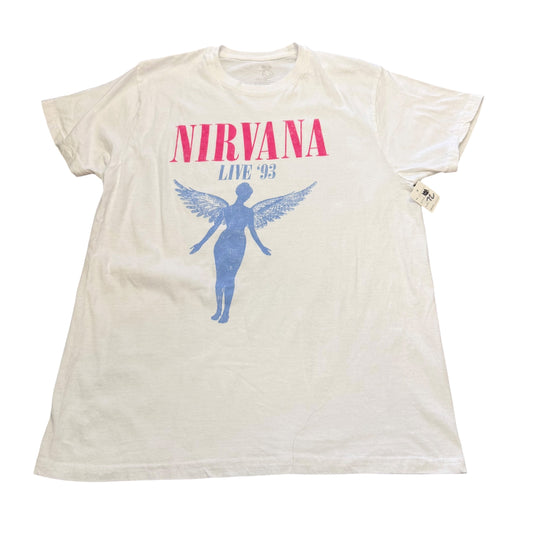 NIRVANA WHITE GRAPHIC TSHIRT 72 MEDIUM *SPOT