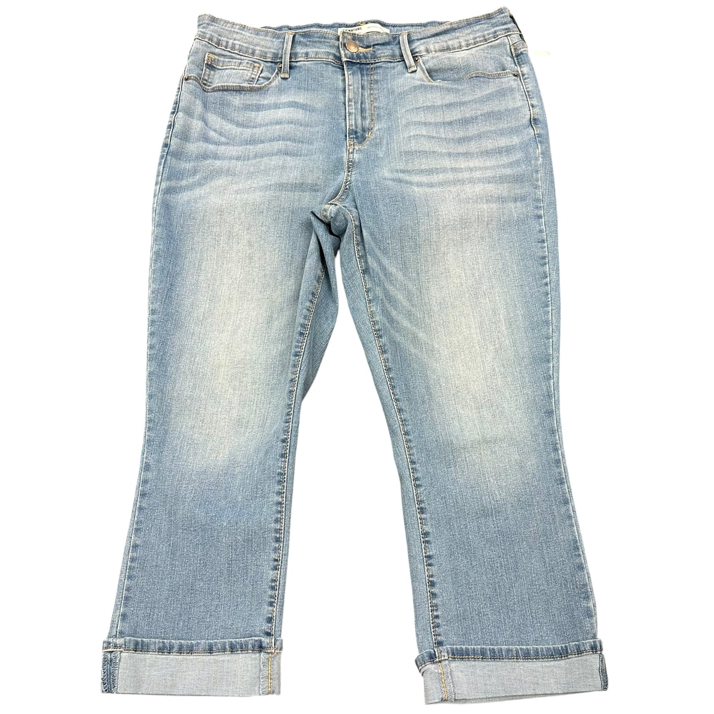 LEVI SIGNATURE STRAUSS MID RISE CAPRI 100 SZ 12/31