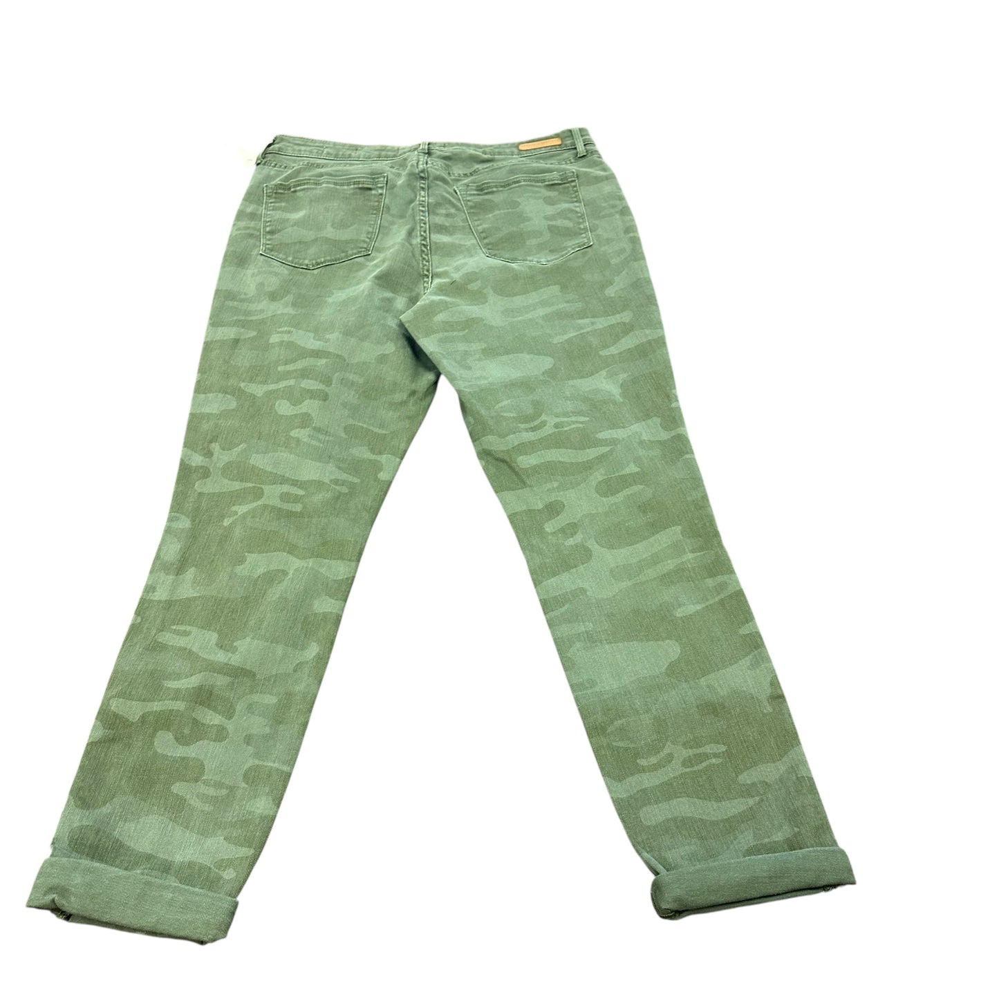 SOCIAL STANDARD BY SANCTUARY CAMO HIGH RISE SKINNY PANTS 38 SZ 14
