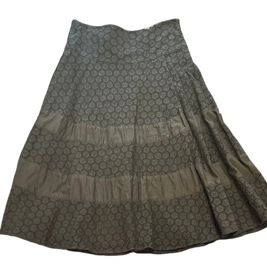 NINE WEST BLACK EYELET SKIRT Y2K 100 SZ 4