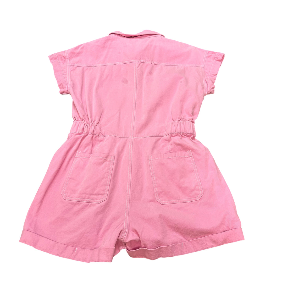 BAEVELY PINK DENIM ROMPER 100 LARGE