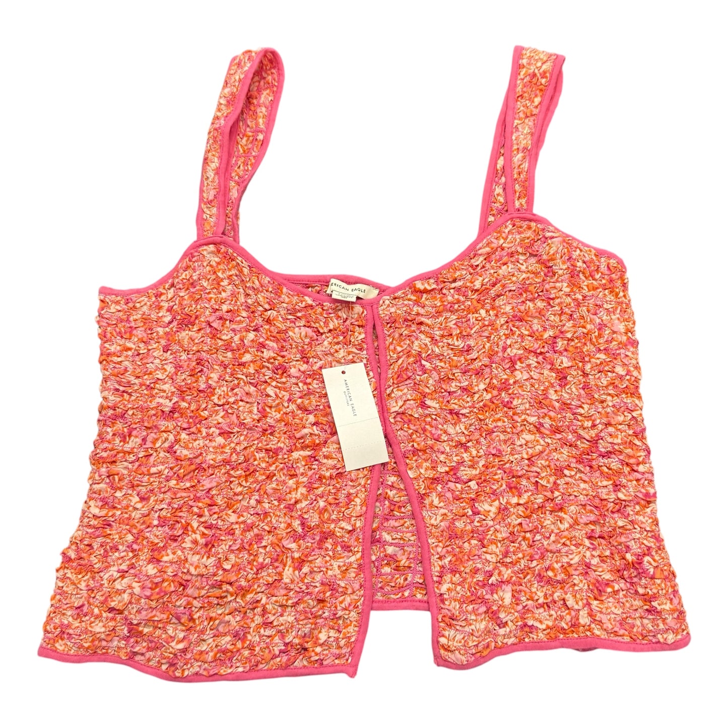 AMERICAN EAGLE PINK ORANGE TANK TOP NWT 100 LARGE