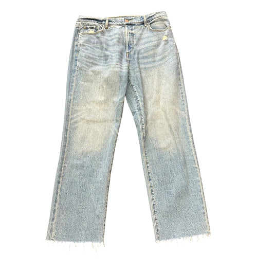 LOFT THE STRAIGHT BLUE DENIM JEANS 26 SZ 29/8