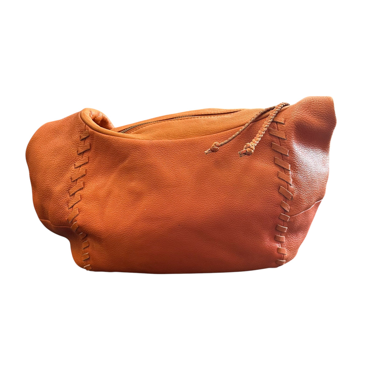 BANANA REPUBLIC ORANGE HANDBAG LEATHER 258