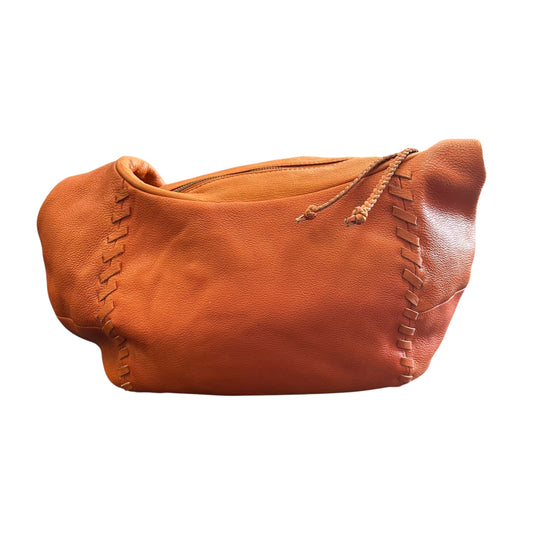 BANANA REPUBLIC ORANGE HANDBAG LEATHER 258