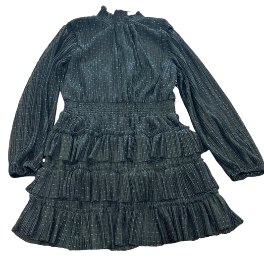 1.STATE BLACK RUFFLED LONG SLEEVE DRESS 26 NWT $99 LARGE