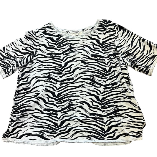 LOGO BLACK WHITE ZEBRA TOP 232 LARGE