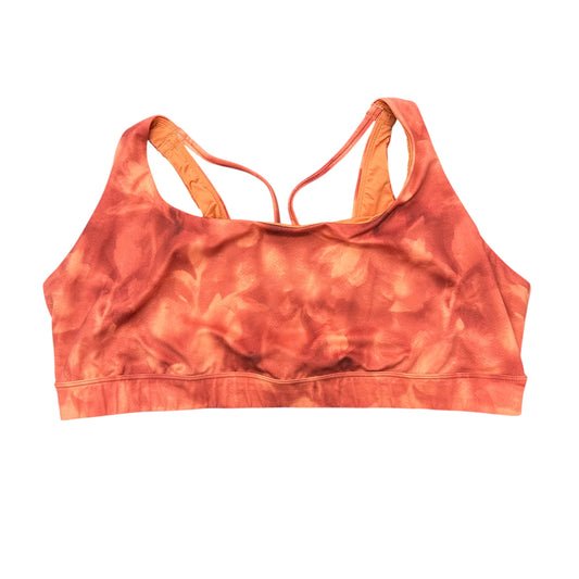 ATHLETA SPORTS BRA ORANGE TIE DYE LOW SUPPORT 100 2X