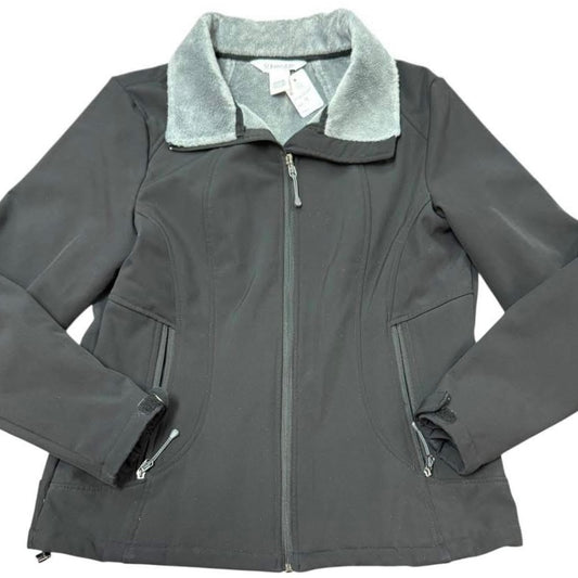 ST JOHNS BAY BLACK JACKET 92 MEDIUM