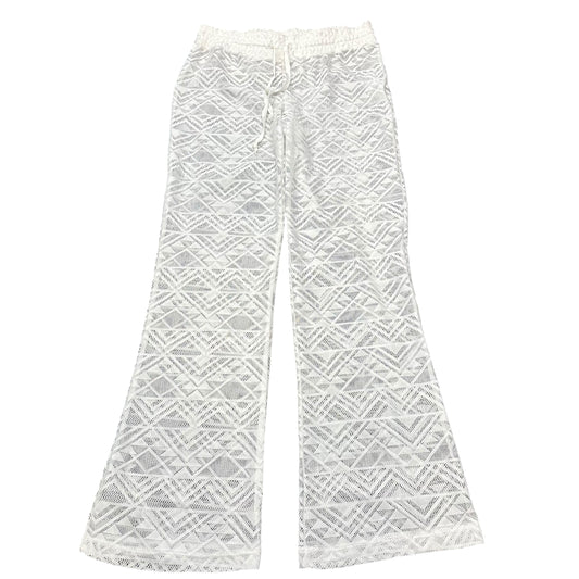 CATALINA WHITE SWIMSUIT COVERUP WIDE LEG PANTS 276 LARGE
