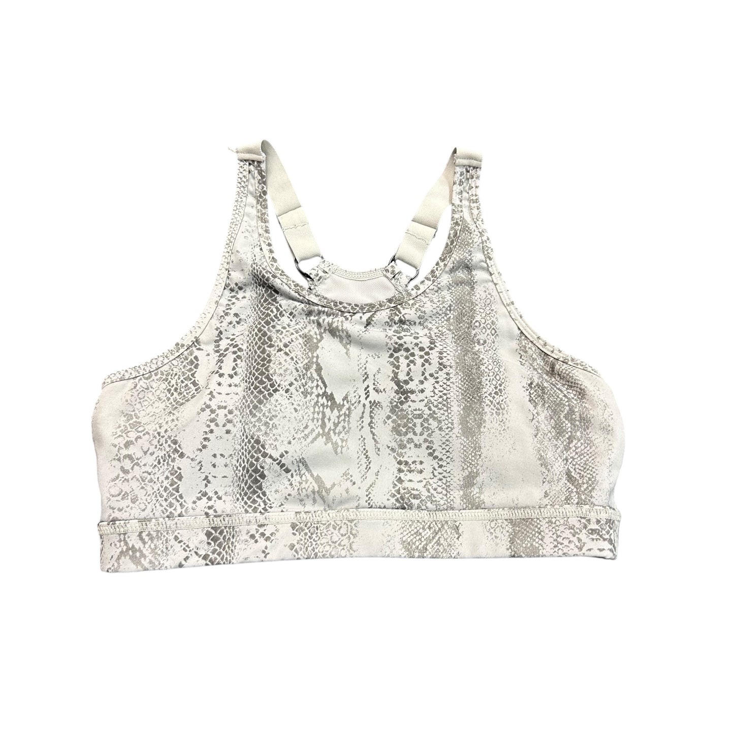 MONO B WHITE GRAY SNAKESKIN ATHLETIC SET BRA LEGGINGS 27 MEDIUM