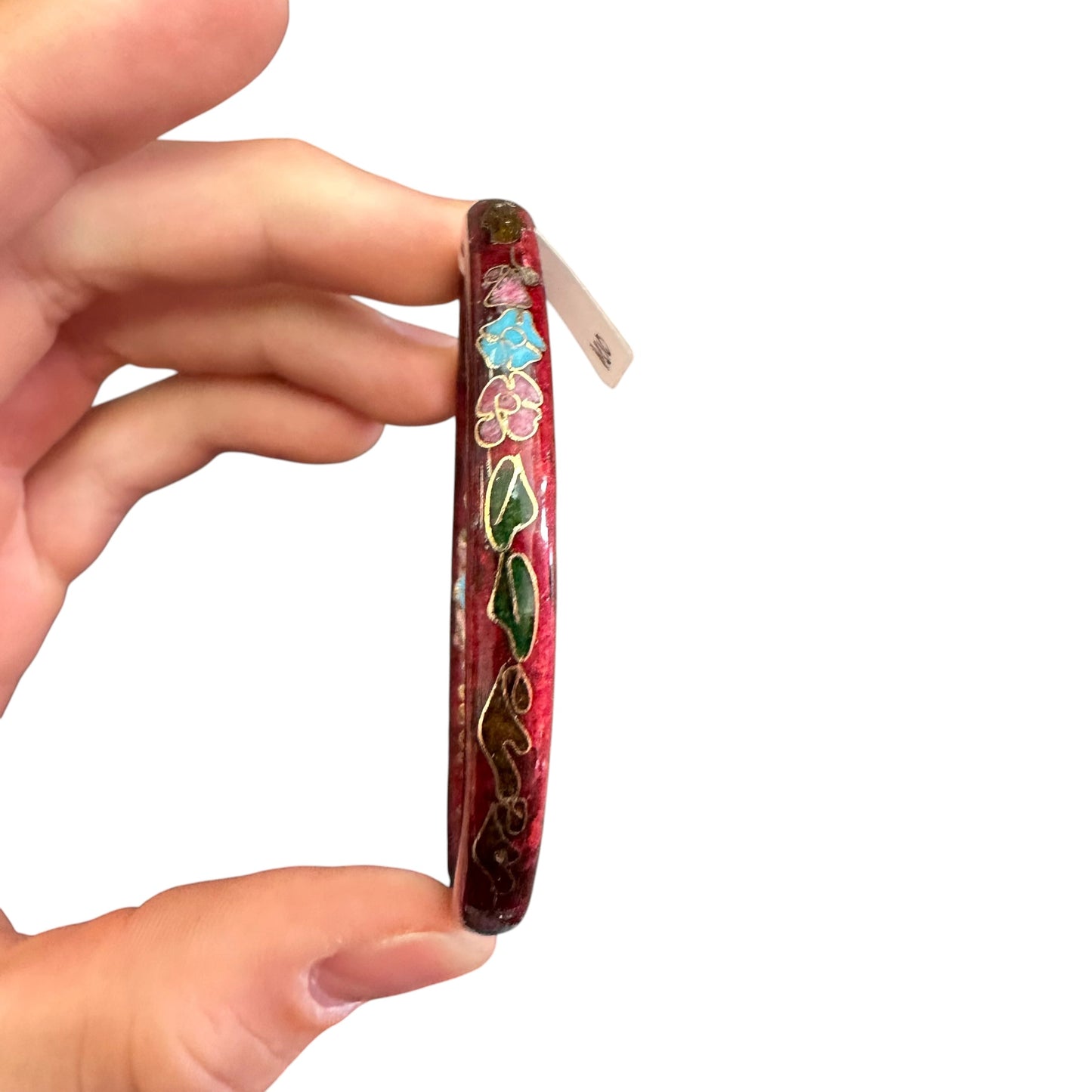VINTAGE CHINESE EXPORT CLOISBONNE BANGLE BRACELET 100 OS