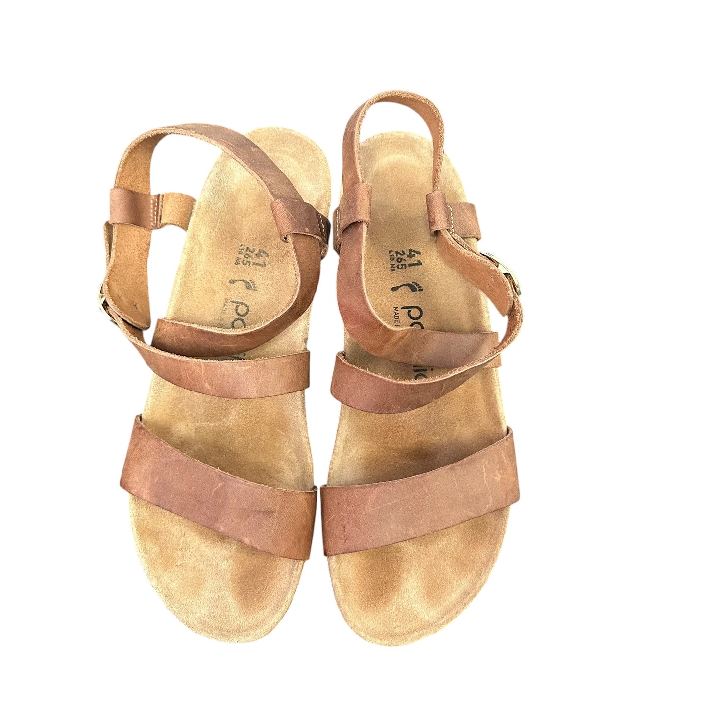 PAPOLLIO BROWN WEDGES 123 SZ 10