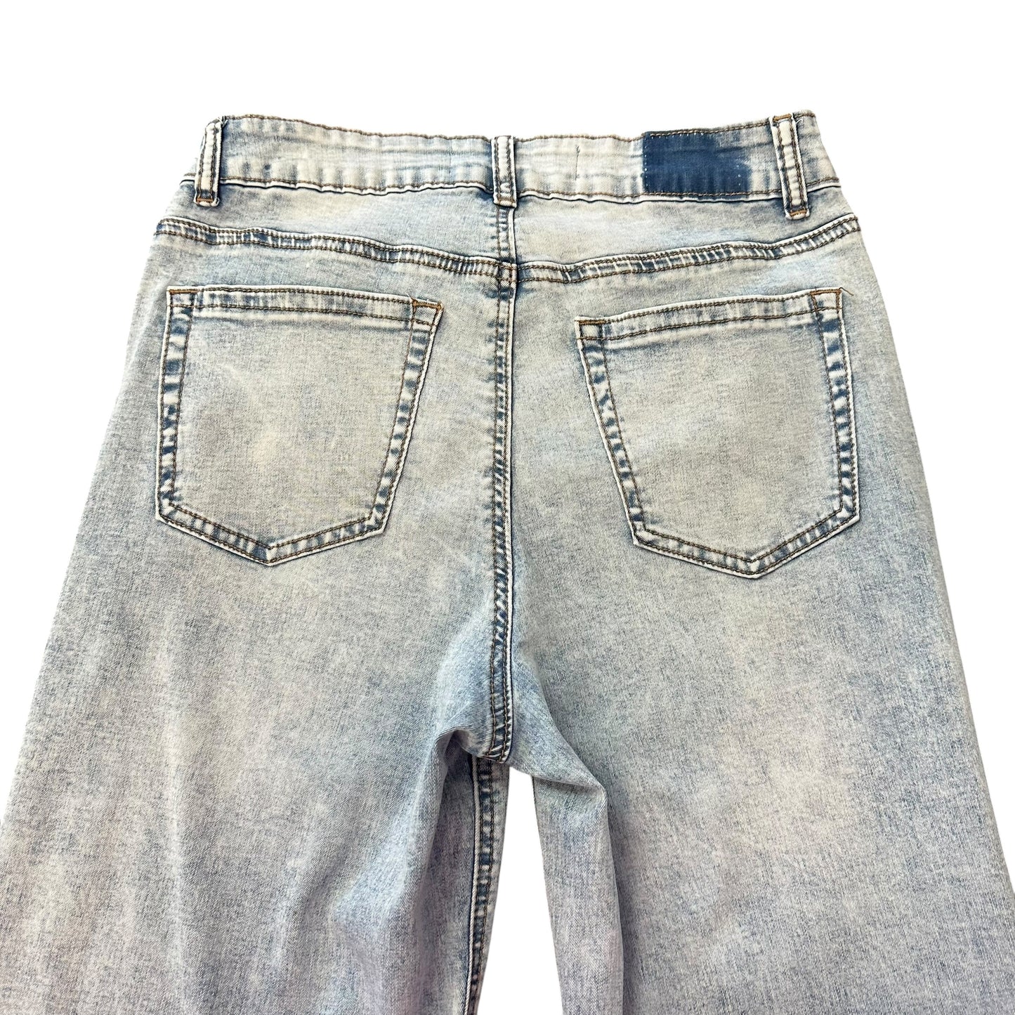 NEW MAX ACID WASH WIDE LEG BLUE JEANS 239 SZ 6